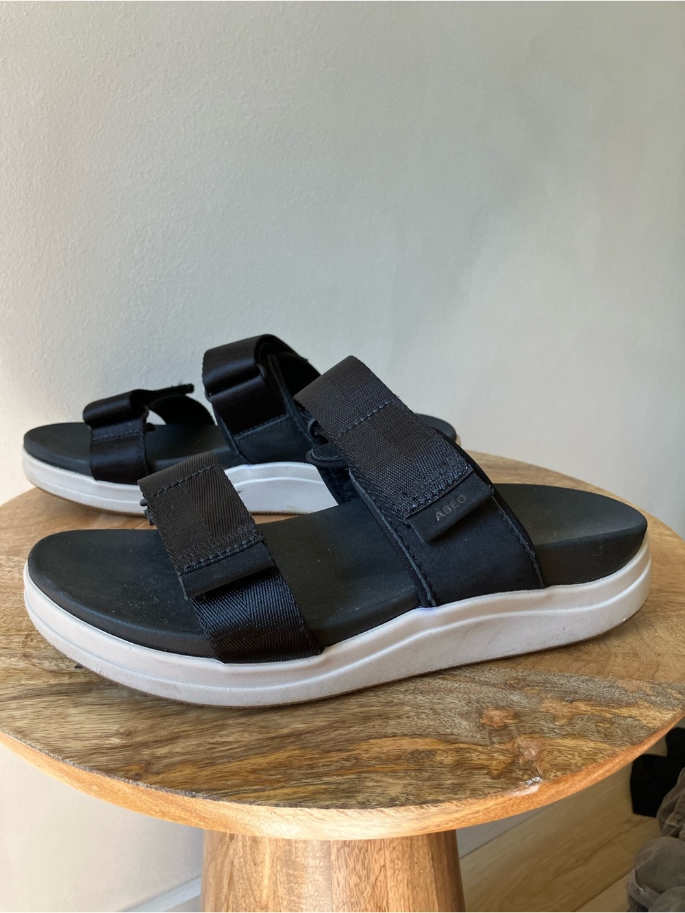 Abeo | Jewel Two Strap Nylon Platform Supportive Sole Sandal